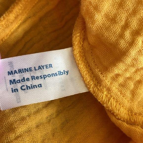 Marine Layer XS Valencia Wrap Midi Dress - Picture 12 of 14